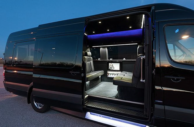 VIP transfer vehicle interior